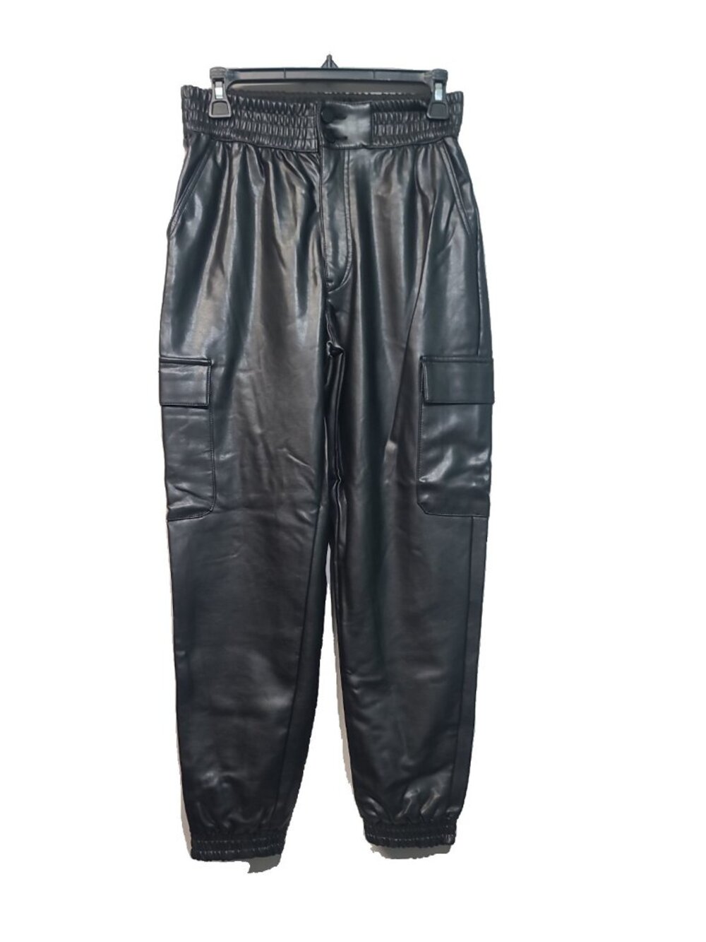 Abercrombie & Fitch Vegan Leather Cargo Joggers S NWT